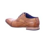 Bugatti Men's Cognac Leather Derby Shoes, Size 9