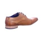 Bugatti Men's Cognac Leather Derby Shoes, Size 9