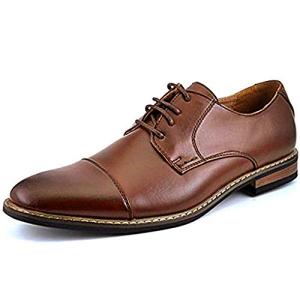 Bruno Marc Men's Dark Brown Lace-Up Oxfords
