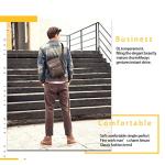 Leathario Men's Vegan Leather Crossbody Messenger Bag