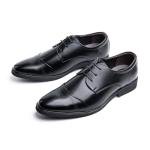 Men's Black Patent Leather Derby Oxford Shoes