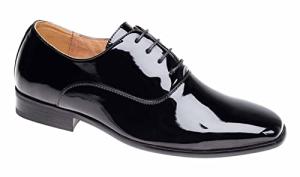 Black Patent Oxford Shoes for Men Size 9