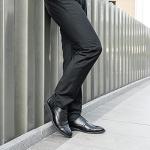 Men's Black Patent Leather Derby Oxford Shoes
