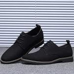 Men's Black Suede Oxford Lace-Up Shoes