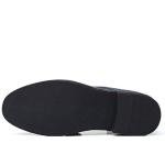Men's Black Suede Oxford Lace-Up Shoes