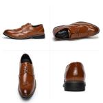 Men's Yellow Brown Lace-Up Brogues Size 9