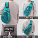Lightweight Canvas Crossbody Sling Bag - Light Grey
