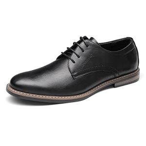 Bruno Marc Classic Black Lace-Up Oxfords for Men