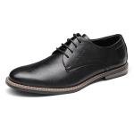 Bruno Marc Classic Black Lace-Up Oxfords for Men