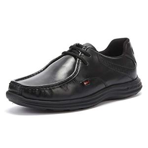Kickers Reasan Black Leather Shoes for Men