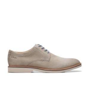 Clarks Men's Grey Nubuck Lace-Up Shoes