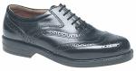 Black Wide Fit Brogues for Men, Sizes 6-14