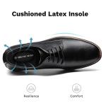 Bruno Marc Classic Black Lace-Up Oxfords for Men