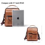 Men's PU Leather Crossbody Messenger Shoulder Bag