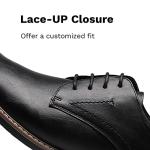 Bruno Marc Classic Black Lace-Up Oxfords for Men