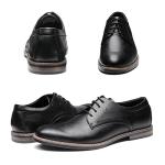 Bruno Marc Classic Black Lace-Up Oxfords for Men