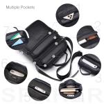 Men's Leather Shoulder Bag - Casual Travel Tote