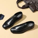 Bruno Marc Men's Black Oxford Dress Shoes