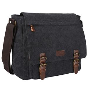 Men's Vintage Canvas Messenger Bag for Laptops
