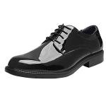 Bruno Marc Men's Black Leather Dress Shoes