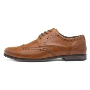 Beckett Billy Men's Tan Brogue Shoes, Size 12