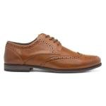 Beckett Billy Men's Tan Brogue Shoes, Size 12