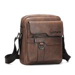 Leathario Men's Vegan Leather Crossbody Messenger Bag