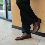 Men's Brown Oxford Dress Shoes - Lace Up