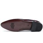 Stylish Blue Patent Leather Oxford Shoes for Men