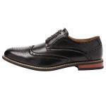 Bruno Marc Men's Black Dress Oxfords Shoes
