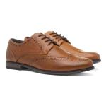Beckett Billy Men's Tan Brogue Shoes, Size 12