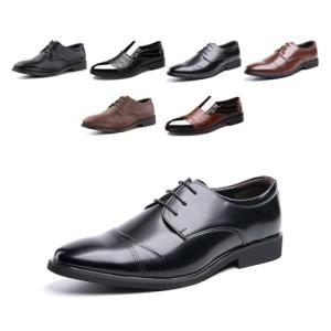 Men's Classic Black Oxford Dress Shoes