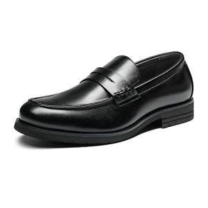 Bruno Marc Men's Black Slip-On Loafers