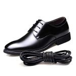 Black Waxed Cotton Dress Shoe Shoelaces - 85cm