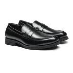 Bruno Marc Men's Black Slip-On Loafers