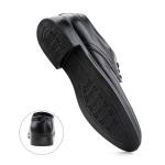 Men's Patent Leather Oxford Derby Shoes, Black