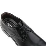 Men's Patent Leather Oxford Derby Shoes, Black