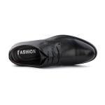 Men's Patent Leather Oxford Derby Shoes, Black