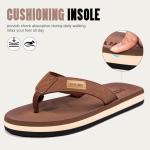Men's Tan Flip Flops - Comfy Summer Sandals