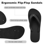 Unisex Comfortable Flip Flops for Beach & Shower
