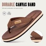 Men's Tan Flip Flops - Comfy Summer Sandals