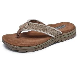 Skechers Men's Supreme Thong Sandals - Beige