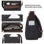 S-ZONE Vintage Canvas Messenger Bag for Laptops