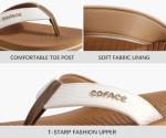 COFACE Men's Comfortable Yoga Mat Flip Flops