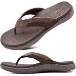 Men's Arch Support Orthotic Flip Flops - Size 8