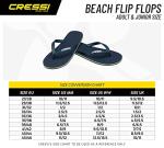 CRESSI Unisex Beach Flip Flops - Dark Green/Lime