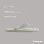 Havaianas White Unisex Flip-Flops Size 9/10