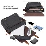 S-ZONE Vintage Canvas Messenger Bag for Laptops