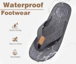 Men's Comfortable Arch Support Flip Flops - Grey
