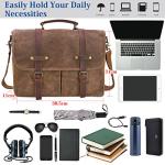 Men's Waterproof Canvas Messenger Bag for Laptops